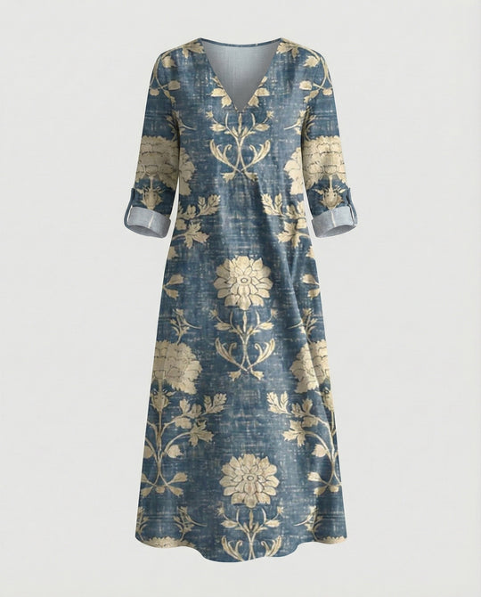 Boho Maxikleid Sommer Damen Taschen