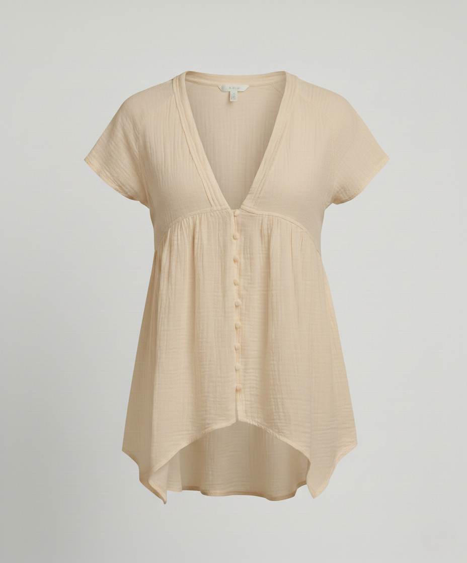 Freizeitkleid Damen Musselin Tunika