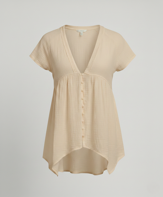 Freizeitkleid Damen Musselin Tunika