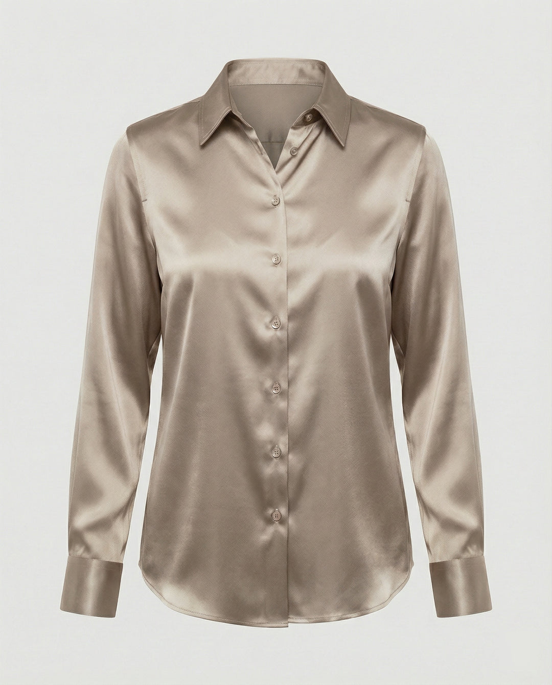 Bluse Damen Satin Seidig