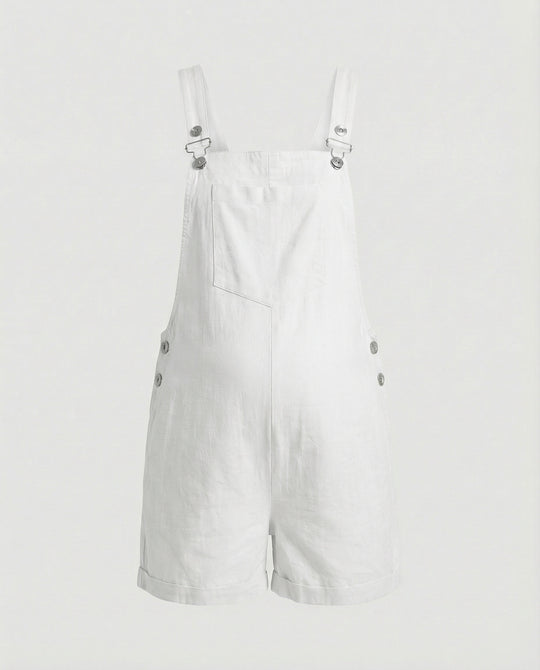 Damen Umstands Latzshorts