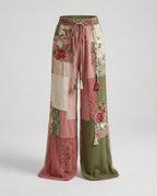 Damen Haremshose Boho Patchwork