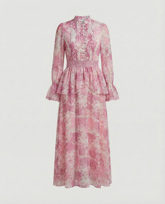 Damen Maxikleid Chiffon elegant