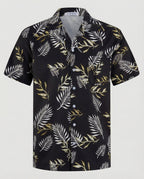 Kurzarm Hawaiihemd Herren Palmenprint