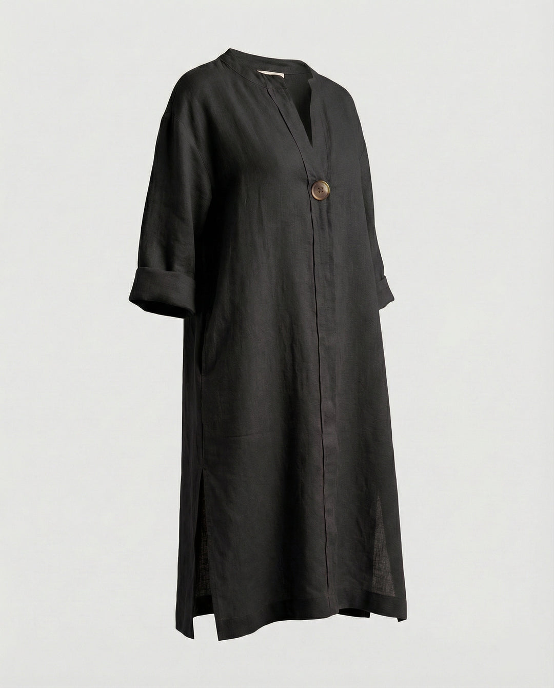 Leinen Freizeitkleid Damen Tunikakleid