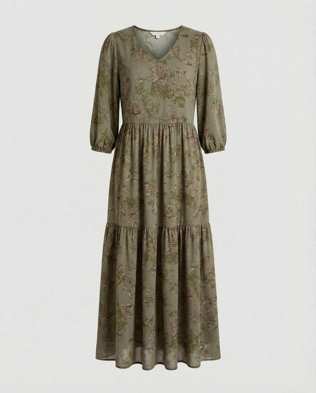 Damen Midikleid Sommer Stufenrock