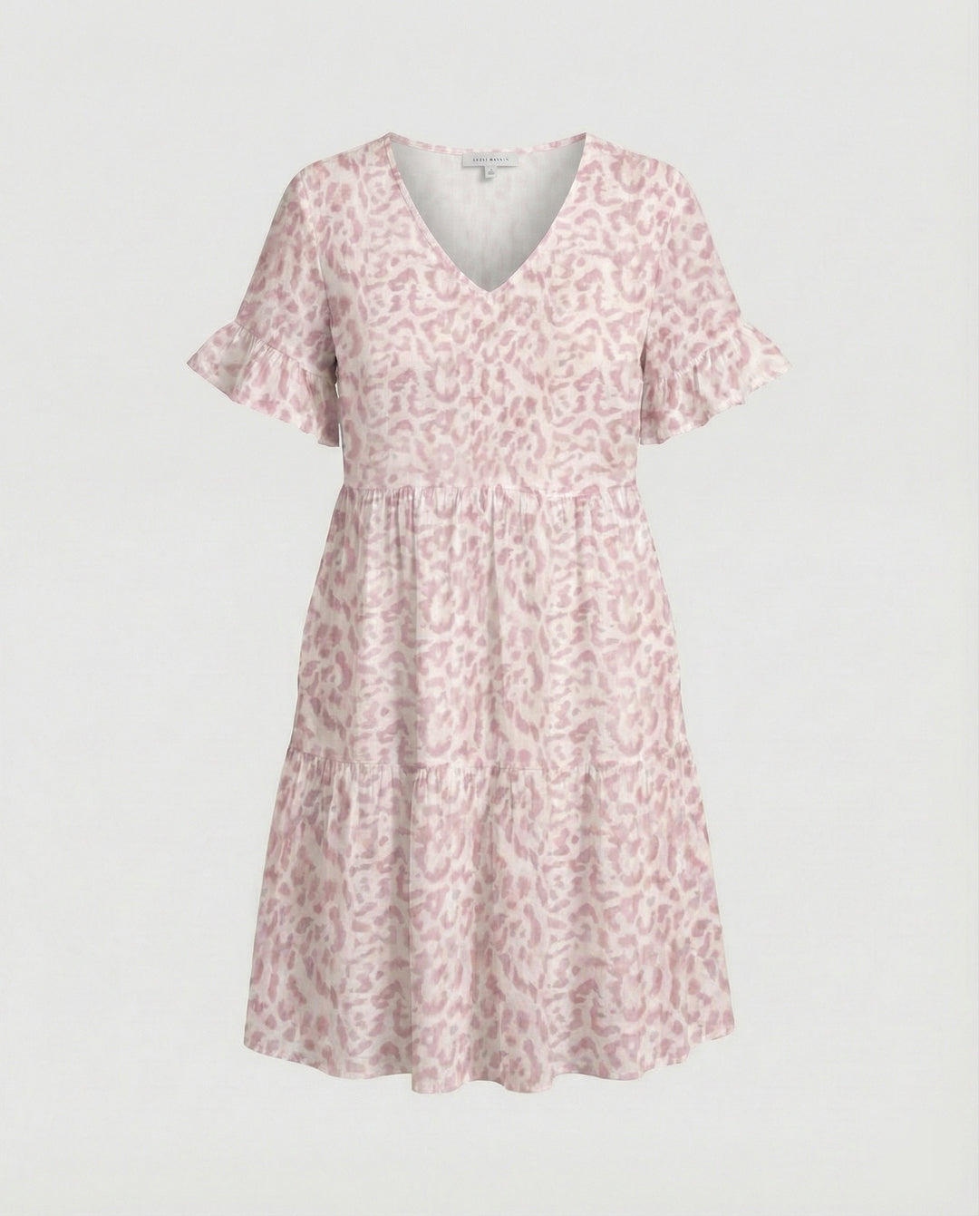 Damen Sommerkleid Midikleid Volant