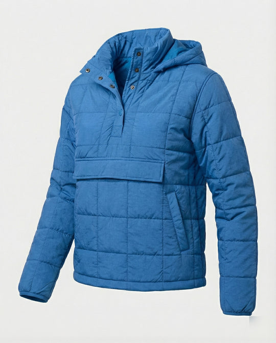Steppjacke Damen mit hohem Kragen und Fronttasche