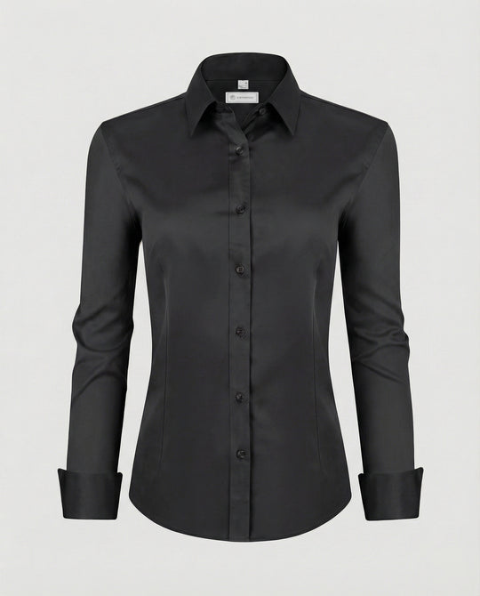 Damen Hemdbluse Stretch tailliert