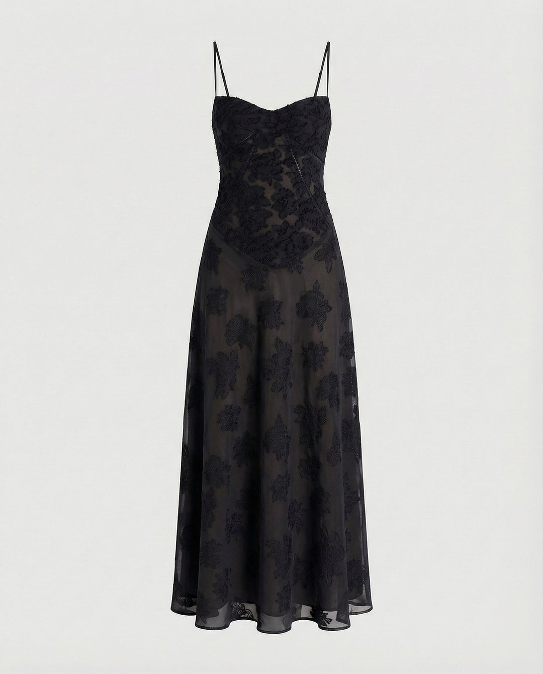 Damen Maxikleid Spitze Abendkleid lang