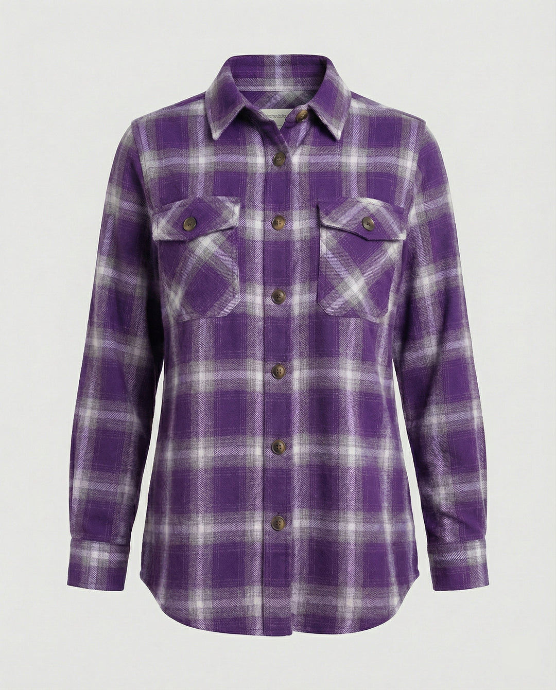 Damen Hemdjacke Flanell Karo