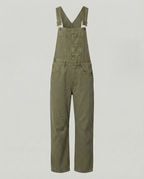 Damen Jeans Latzhose mit weitem Bein und urbanem Design