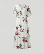 Boho Maxikleid Damen Kordelzug