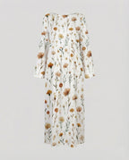 Damen Maxikleid floral mit Taschen