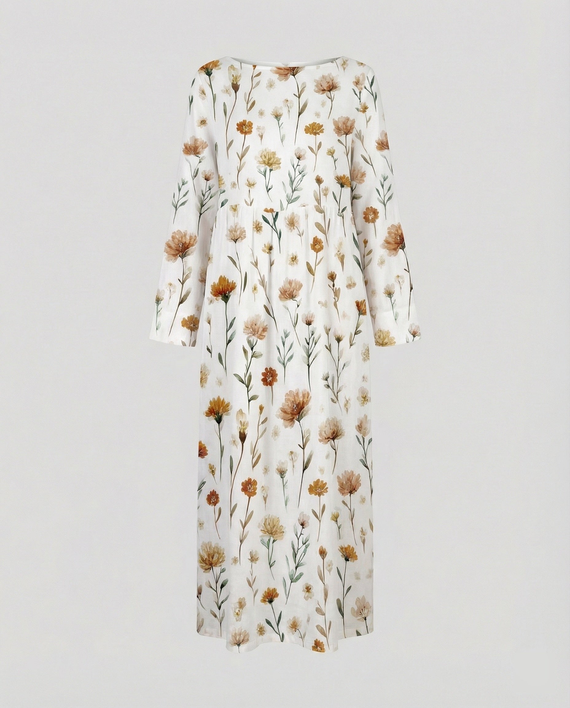 Damen Maxikleid floral mit Taschen
