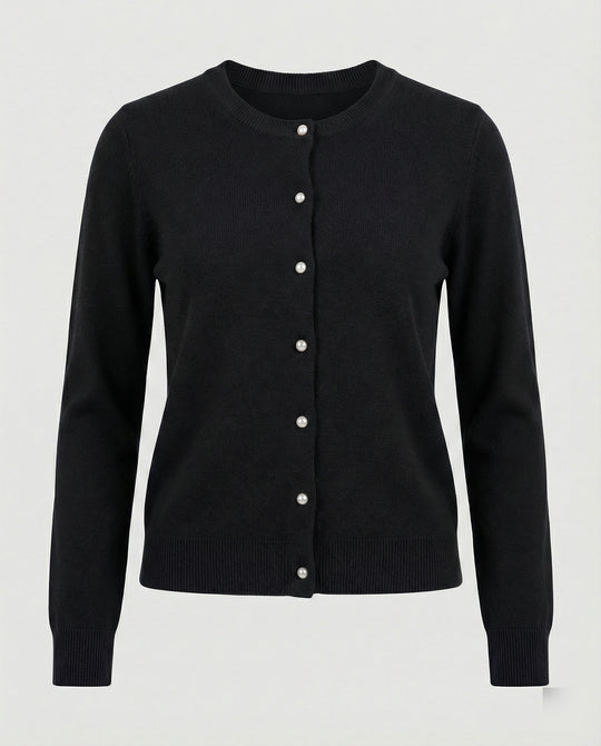 Damen Feinstrick Cardigan mit Knopfleiste und weichem Material R&B
