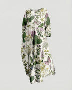 Damen Maxikleid floral mit Taschen