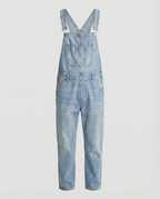 Herren Jeans Latzhose robust mit verstellbaren Trägern