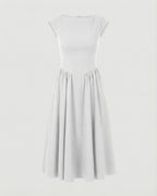 Damen Midikleid mit Tellerrock