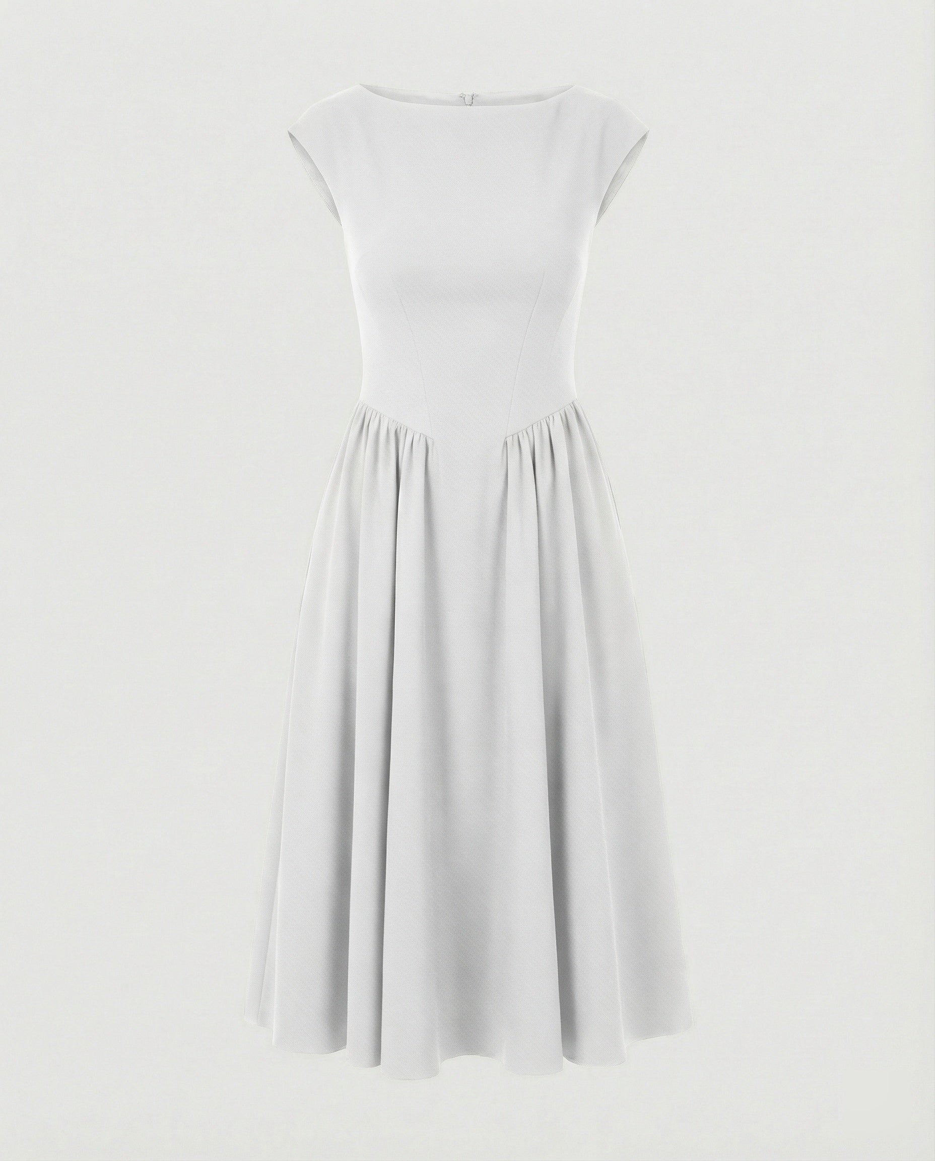 Damen Midikleid mit Tellerrock