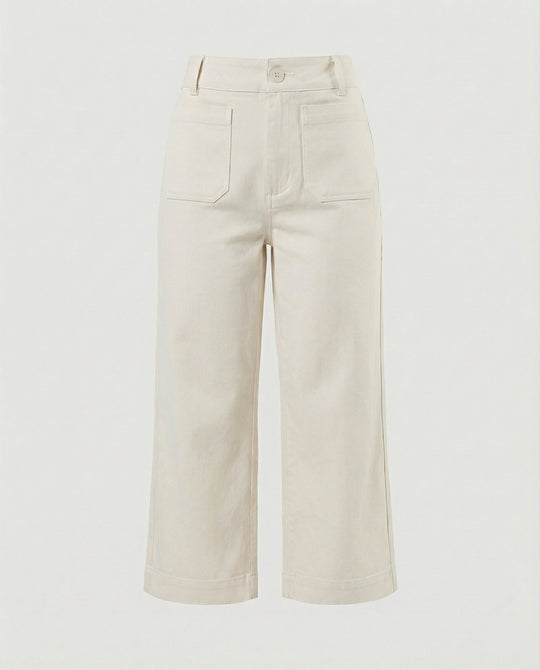 Damen weite Bequemhose mit modischen Details