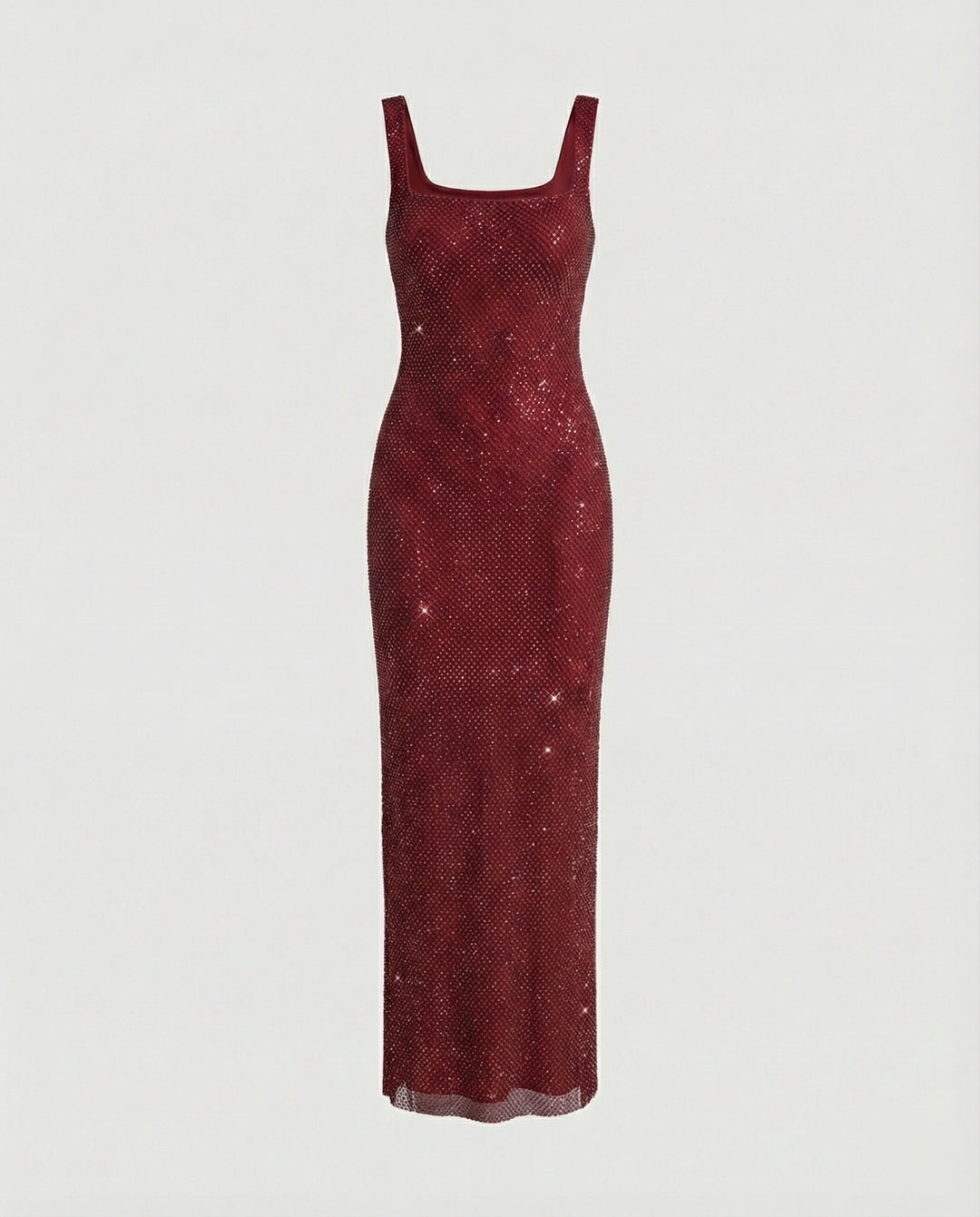 Damen funkelndes Abendkleid aus Netzstoff