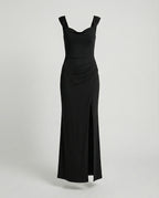 Figurbetontes Maxikleid mit Herz-Ausschnitt