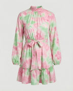 Damen Freizeitkleid Mini mit Volant