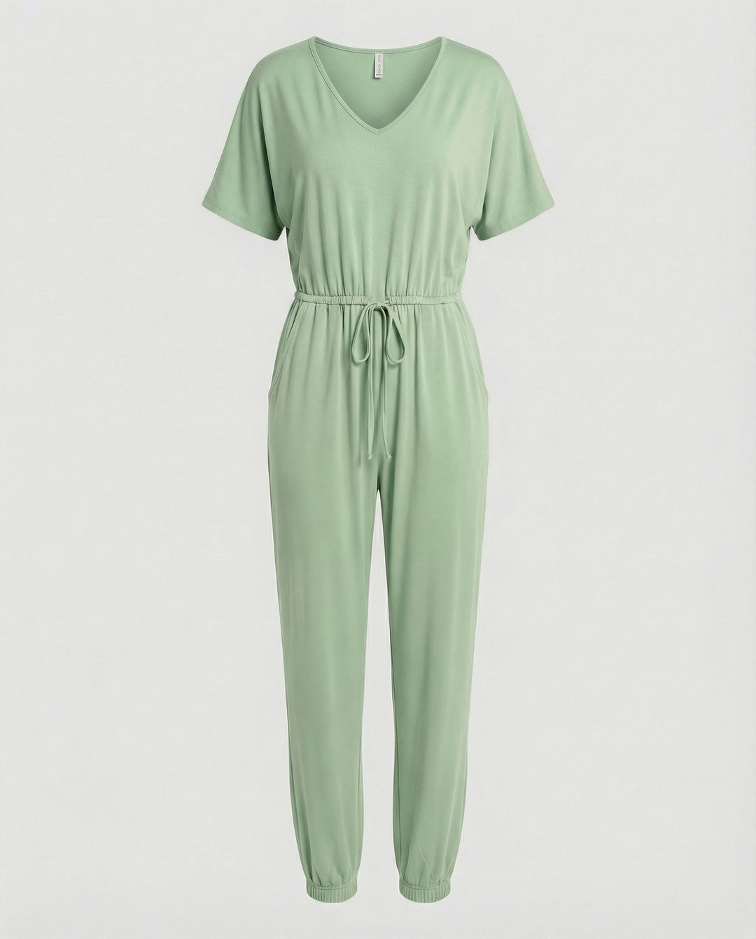 Damen Leichter Jumpsuit mit lockerer Passform und variabler Taille R&B