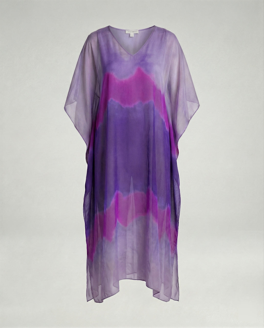 Damen Kaftan Kleid Chiffon V-Ausschnitt
