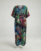 Damen Strandkleid Kimono mit Gürtel
