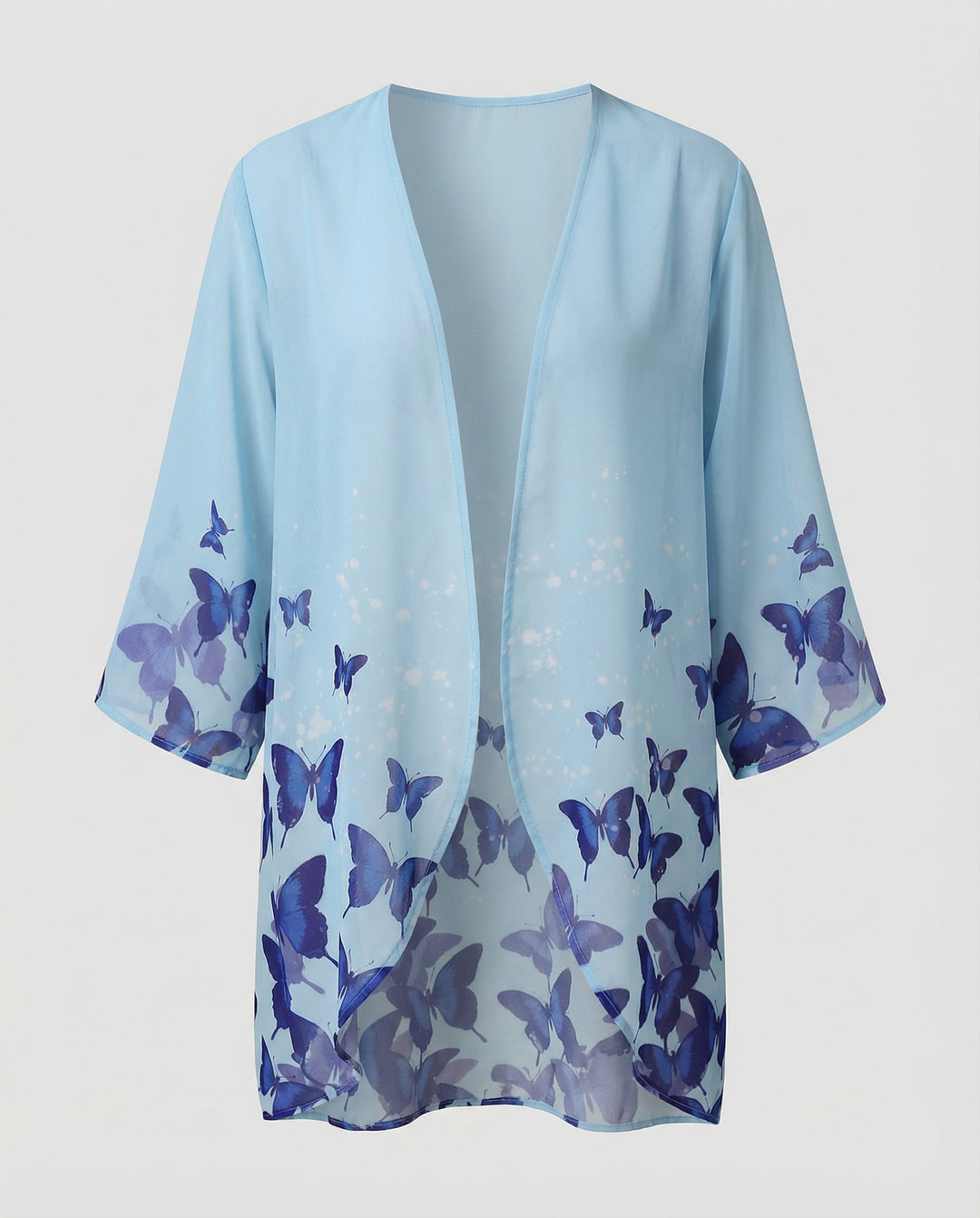Offener Kimono Damen Floral