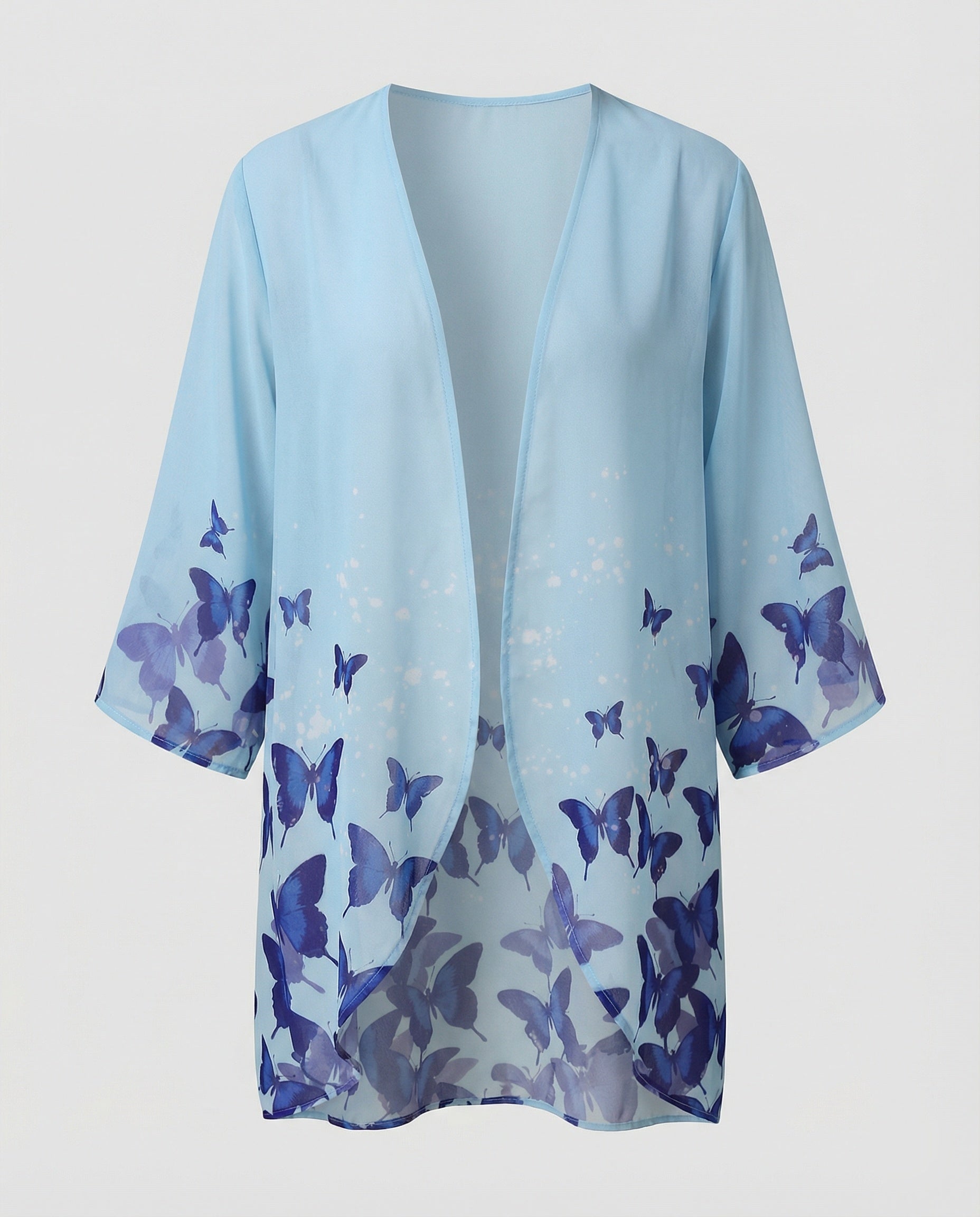 Offener Kimono Damen Floral