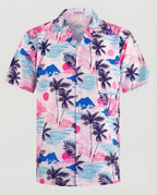 Kurzarm Hawaiihemd Herren Palmenprint