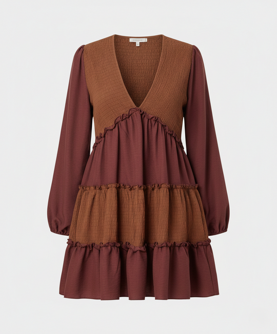 Freizeitkleid Damen A-Linien Minikleid