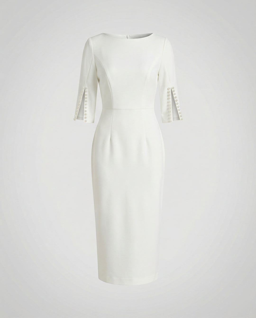 Damen Etuikleid elegant Perlen