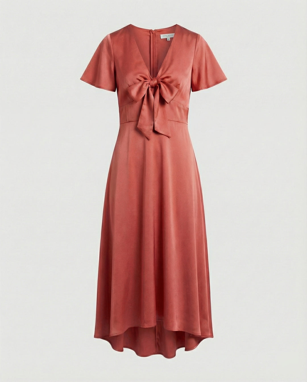 Damen Midikleid elegant Wickeloptik