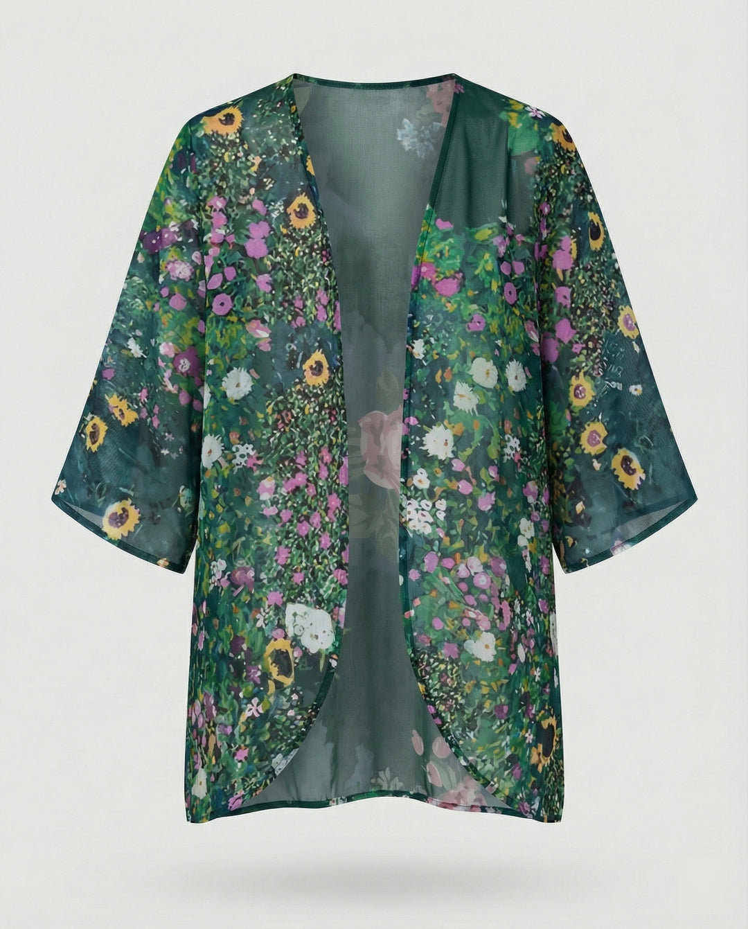Offener Kimono Damen Floral