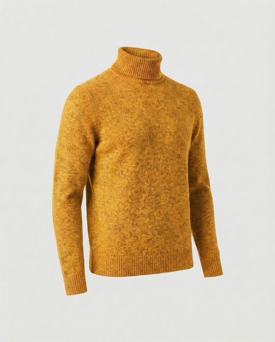Herren Rollkragenpullover aus weichem Merinowolle R&B