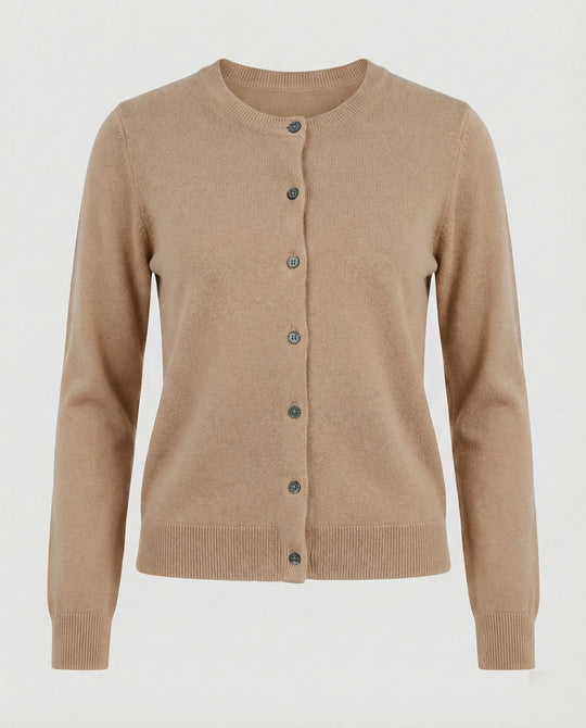 Damen Feinstrick Cardigan mit Knopfleiste und weichem Material R&B