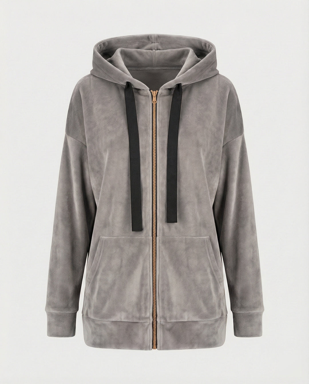 Freizeitkleidung Damen Velours Kapuzenjacke