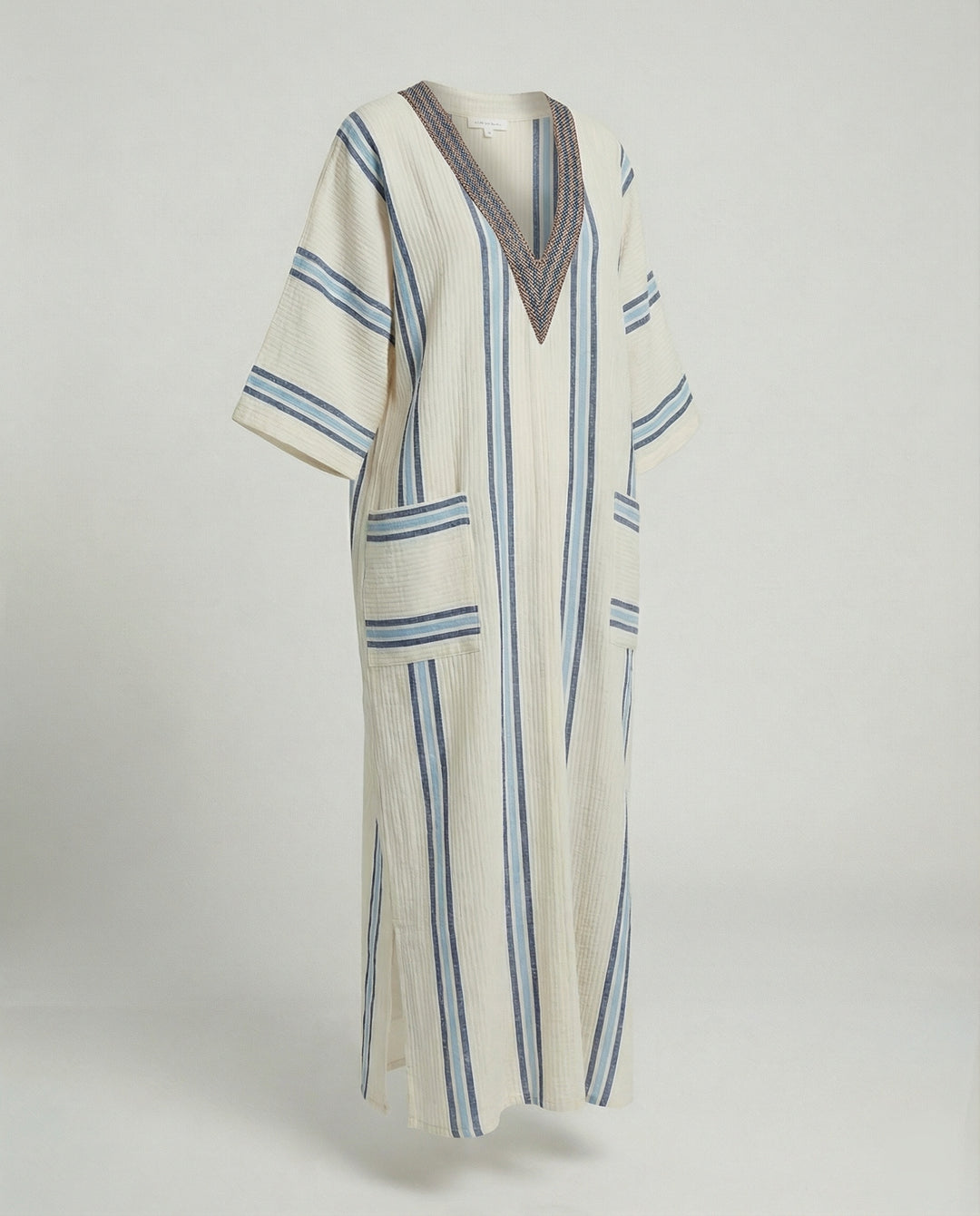 Leinen Kaftan Maxikleid Damen