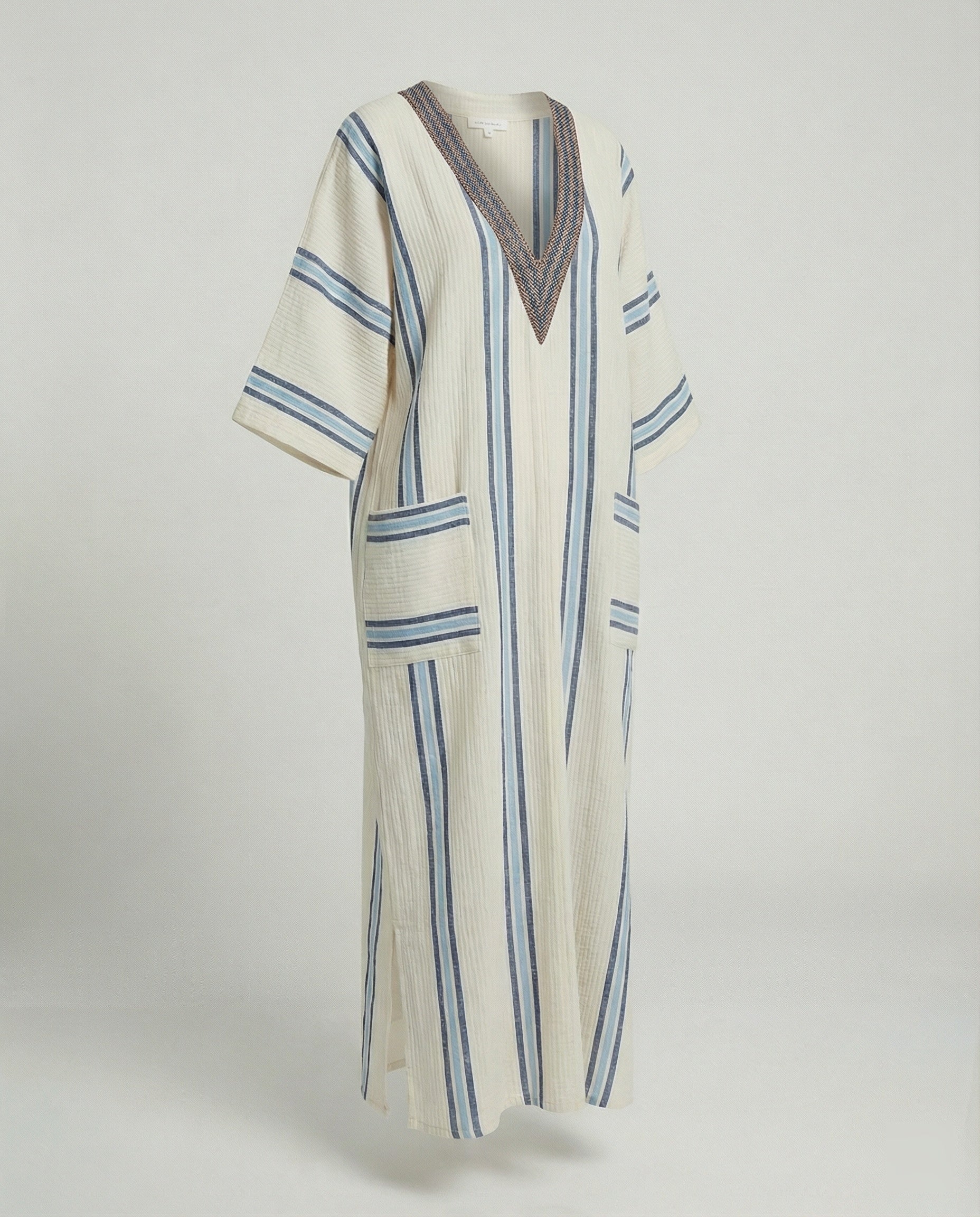 Leinen Kaftan Maxikleid Damen