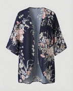 Offener Kimono Damen Floral