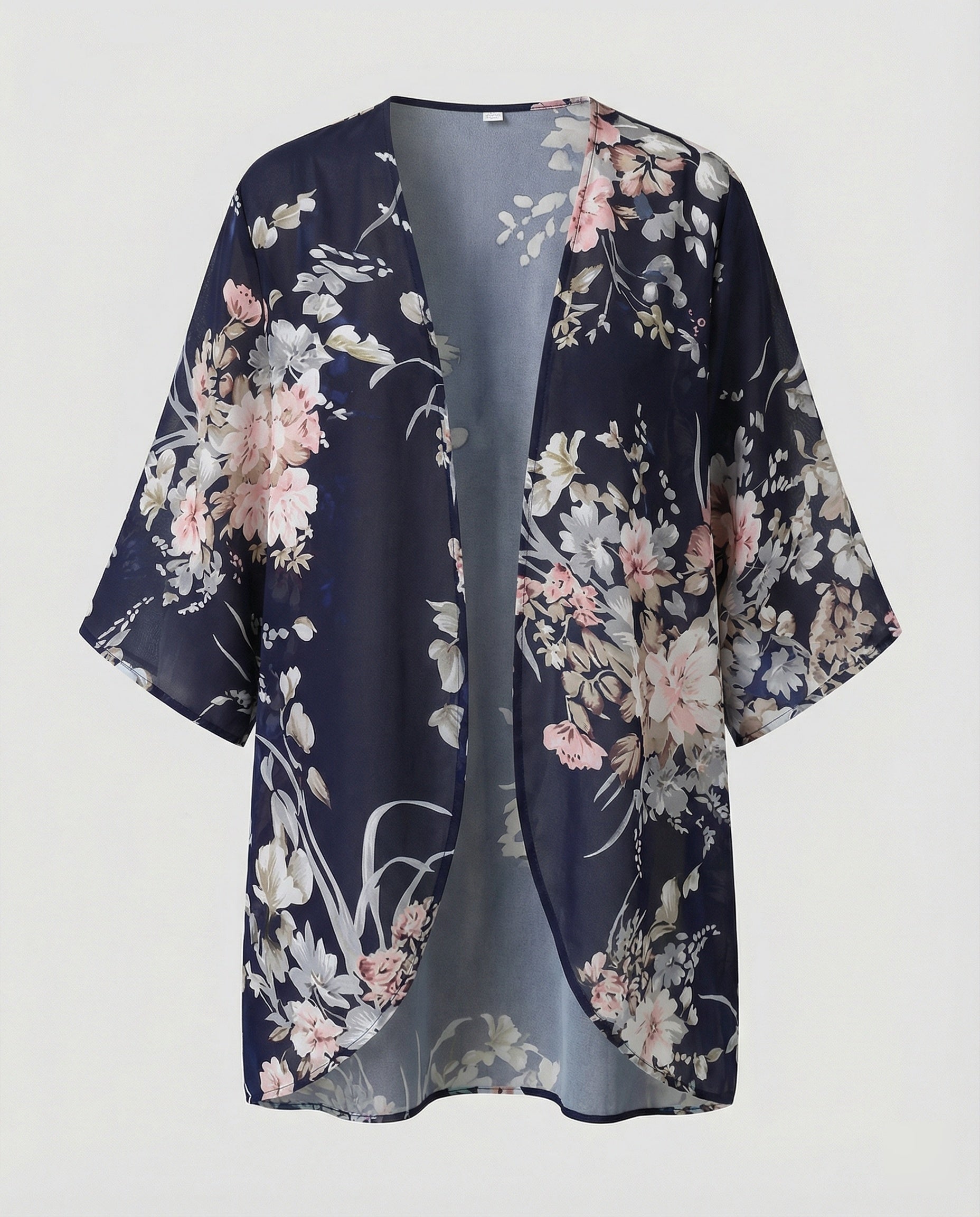 Offener Kimono Damen Floral