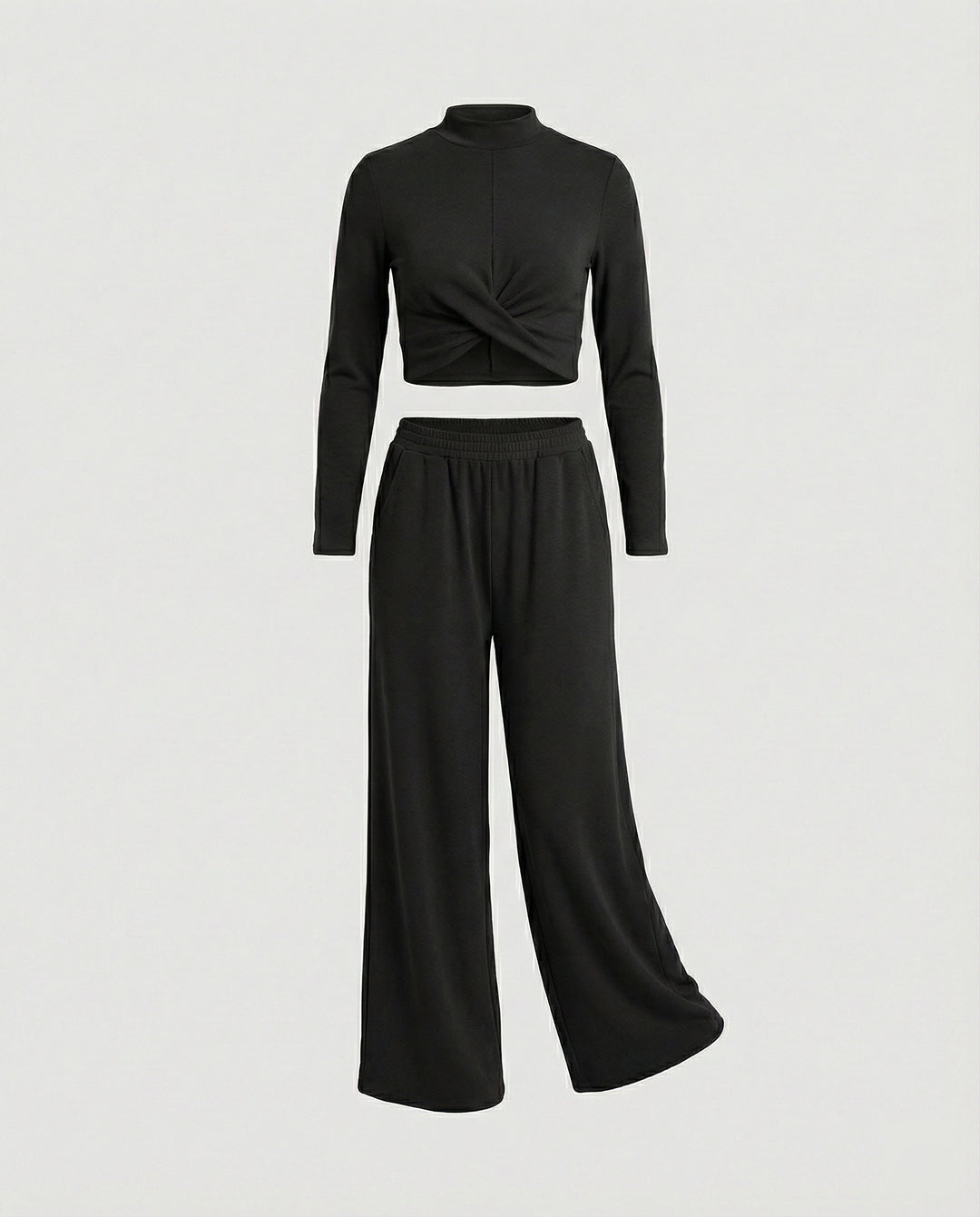 Zweiteiler Set Damen mit Twist-Oberteil