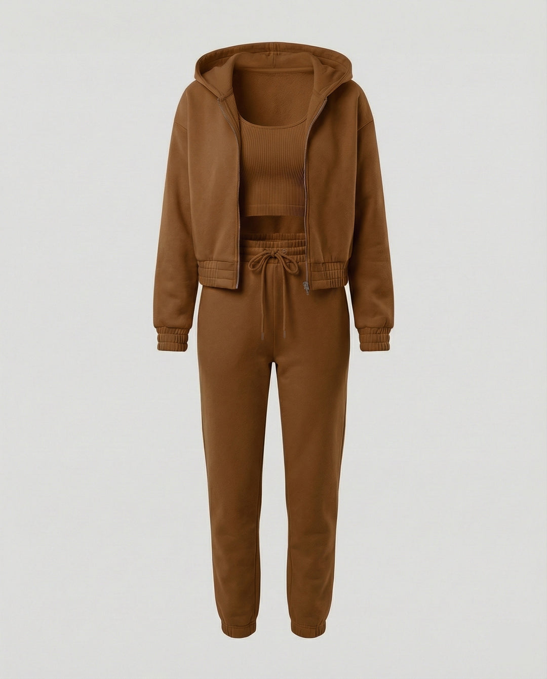 Damen Freizeit Set 3-teilig mit Hoodie und Jogginghose