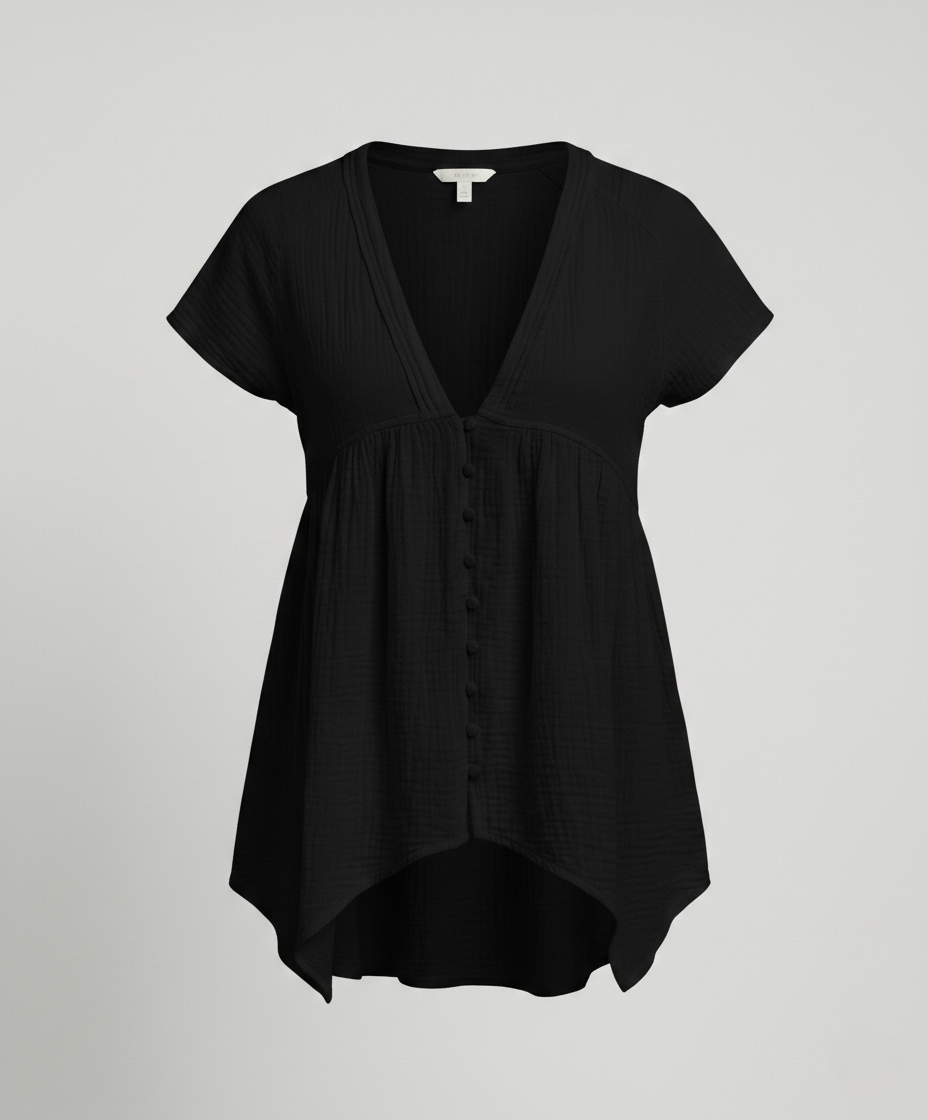 Freizeitkleid Damen Musselin Tunika