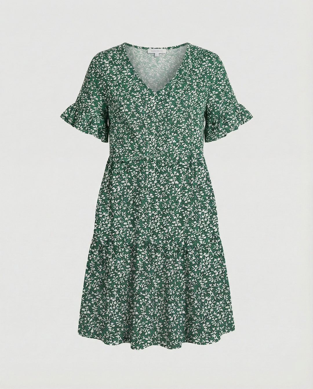 Damen Sommerkleid Midikleid Volant