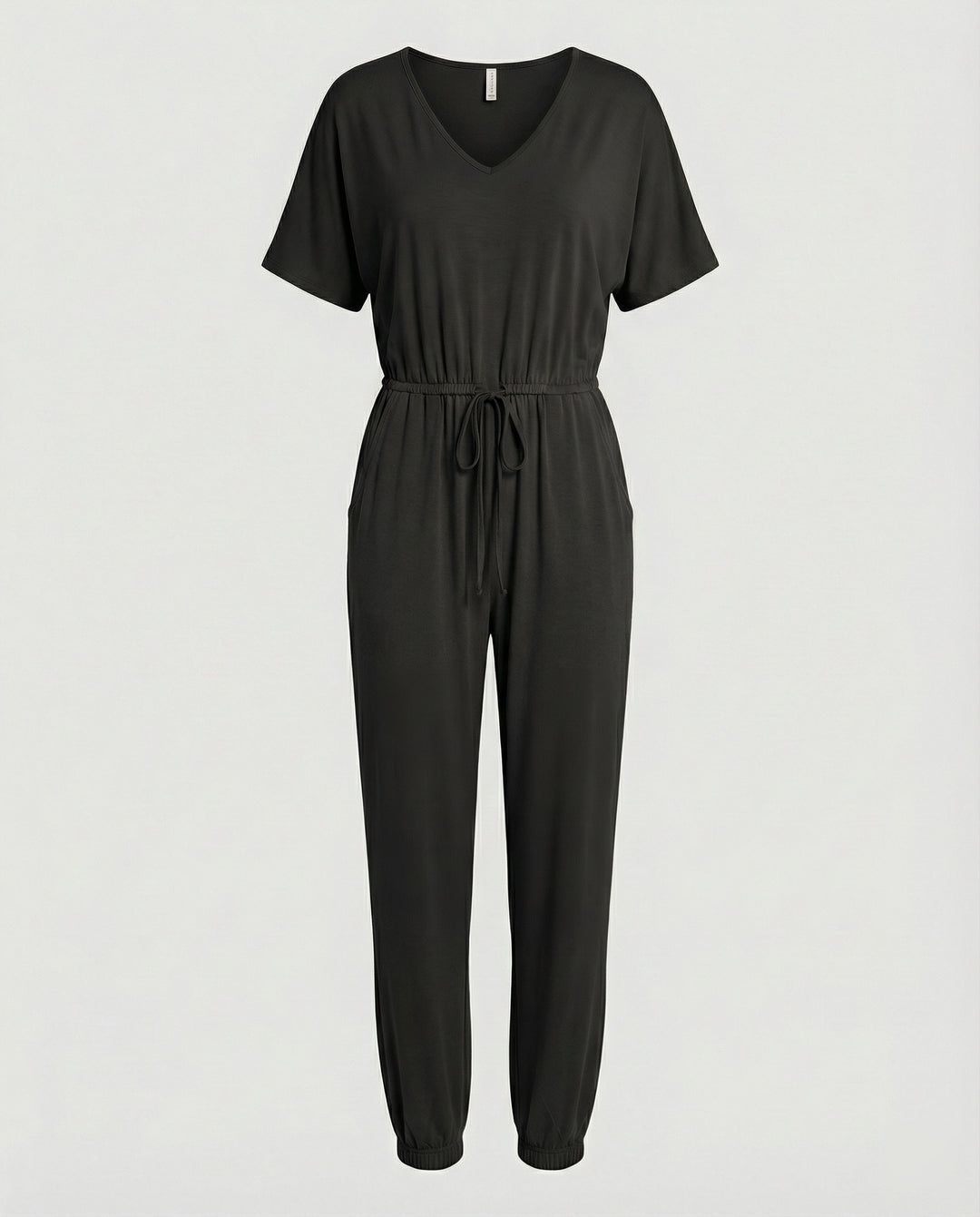Damen Leichter Jumpsuit mit lockerer Passform und variabler Taille R&B